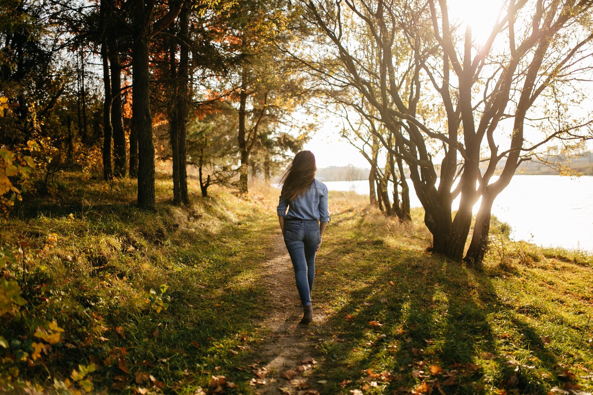 Berjalan santai pada pagi hari